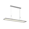 Luminaria colgante WORKLIGHT UGR < 19 IP20, plata regulable