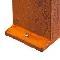 SLV LED Outdoor Floorlamp RUSTY PATHLIGHT 40,  IP55 IK06, height 40cm, 8.9W 3000K 400lm 90°, FeCSi steel rust color