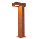 SLV Luminaria de pie para exteriores RUSTY® PATHLIGHT 70 LED IP55, color oxidado 