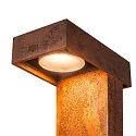 SLV Luminaria de pie para exteriores RUSTY® PATHLIGHT 70 LED IP55, color oxidado 