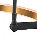 SLV Luminaria de pedestal ONE BOW FL Arriba-Abajo, latón, negro regulable