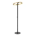SLV Luminaria de pedestal ONE STRAIGHT FL Arriba-Abajo, latón, negro regulable