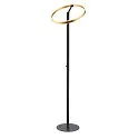 SLV Luminaria de pedestal ONE STRAIGHT FL Arriba-Abajo, latón, negro regulable