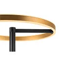 SLV Luminaria de pedestal ONE STRAIGHT FL Arriba-Abajo, latón, negro regulable
