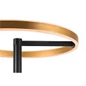 SLV Luminaria de pedestal ONE STRAIGHT FL Arriba-Abajo, latón, negro regulable