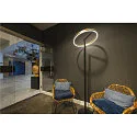 SLV Luminaria de pedestal ONE STRAIGHT FL Arriba-Abajo, latón, negro regulable