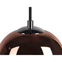 SLV Luminaria colgante PANTILO OVAL PD E27 IP20, color cobre