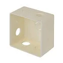 SLV wall recessed luminaire CONCRETO EL CUT square, indirect, switchable IP65, grey, black 