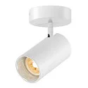 Luminaria de pared y techo ASTO TUBE CW SINGLE de 1 llama, redondo, giro cardánico GU10 IP20, blanco regulable