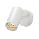 SLV Luminaria de pared y techo ASTO TUBE CW SINGLE de 1 llama, redondo, giro cardánico GU10 IP20, blanco regulable