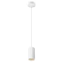 SLV Luminaria colgante ASTO TUBE de 1 llama, redondo, rígido GU10 IP20, blanco regulable
