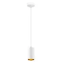 SLV Luminaria colgante ASTO TUBE de 1 llama, redondo, rígido GU10 IP20, blanco regulable