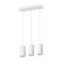 SLV Luminaria colgante ASTO TUBE de 3 llamas, rígido, lang GU10 IP20, blanco regulable