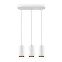 SLV Luminaria colgante ASTO TUBE de 3 llamas, rígido, lang GU10 IP20, blanco regulable