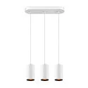 SLV Luminaria colgante ASTO TUBE de 3 llamas, rígido, lang GU10 IP20, blanco regulable