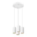 SLV Luminaria colgante ASTO TUBE de 4 llamas, redondo, rígido GU10 IP20, blanco regulable