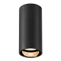 Luz downlight ASTO TUBE cilíndrico, rígido, versión de montaje en superficie GU10 IP20, negro regulable