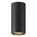 Luz downlight ASTO TUBE cilíndrico, rígido, versión de montaje en superficie GU10 IP20, negro regulable