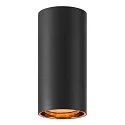 Luz downlight ASTO TUBE cilíndrico, rígido, versión de montaje en superficie GU10 IP20, negro regulable