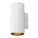 SLV Luminaria de pared ASTO TUBE abajo, de 1 llama, cilíndrico, rígido GU10 IP20, blanco regulable