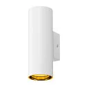 SLV Luminaria de pared ASTO TUBE Arriba-Abajo, de 2 llamas, cilíndrico, rígido GU10 IP20, blanco regulable