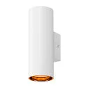 SLV Luminaria de pared ASTO TUBE Arriba-Abajo, de 2 llamas, cilíndrico, rígido GU10 IP20, blanco regulable