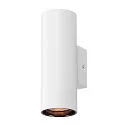 SLV Luminaria de pared ASTO TUBE Arriba-Abajo, de 2 llamas, cilíndrico, rígido GU10 IP20, blanco regulable