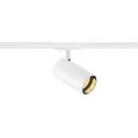 SLV Foco monofásico ASTO TUBE redondo, giro cardánico GU10 IP20, blanco regulable