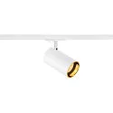 SLV Foco monofásico ASTO TUBE redondo, giro cardánico GU10 IP20, blanco regulable
