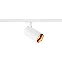 SLV Foco monofásico ASTO TUBE redondo, giro cardánico GU10 IP20, blanco regulable