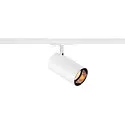 SLV Foco monofásico ASTO TUBE redondo, giro cardánico GU10 IP20, blanco regulable