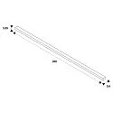 SLV 3-phase recessed track S-TRACK PHASE & DALI 2M DALI controllable, black