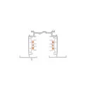 SLV 3-phase recessed track S-TRACK PHASE & DALI 2M DALI controllable, white