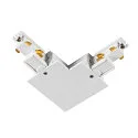 Conector en L trifásico S-TRACK PHASE & DALI versión incorporada, controlable por DALI, tierra a la izquierda