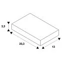SLV 3-phase T-connector S-TRACK PHASE & DALI built-in version, DALI controllable, earth right, earth outside, black