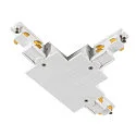 3-phase T-connector S-TRACK PHASE & DALI built-in version, DALI controllable, earth right, earth outside, white