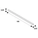 SLV surface-mounted track TRACK 48V standard, DALI controllable, black