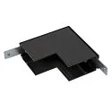 SLV Conector en L TRACK 48V mecánico, profundo, Estéreo, negro