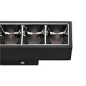 SLV track spot IN-LINE 22 TRACK 48V DARKLIGHT REFLECTOR DALI controllable IP20, black dimmable