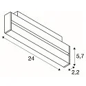 track spot IN-LINE 24 TRACK 48V DARKLIGHT REFLECTOR Move DALI IP20, black dimmable