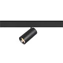 SLV Proyector para raíl NUMINOS® S TRACK 48V controlable por DALI IP20, cromo, negro regulable
