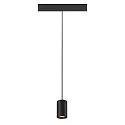 pendant luminaire NUMINOS® XS TRACK 48V DALI controllable IP20, black dimmable