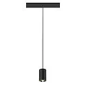 SLV Luminaria colgante NUMINOS® XS TRACK 48V controlable por DALI IP20, cromo, negro regulable