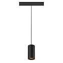 pendant luminaire NUMINOS® S TRACK 48V DALI controllable IP20, black dimmable