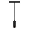 SLV pendant luminaire NUMINOS® S TRACK 48V DALI controllable IP20, black dimmable