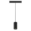 SLV pendant luminaire NUMINOS® S TRACK 48V DALI controllable IP20, chrome, black dimmable