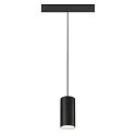 SLV pendant luminaire NUMINOS® S 48V DALI 2 55° for VDU workstation, DALI controllable IP20, black matt dimmable