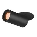 ceiling recessed luminaire NUMINOS® PROJECTOR S cylindrical, black