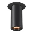 ceiling recessed luminaire NUMINOS® PROJECTOR S cylindrical, black
