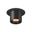 ceiling recessed luminaire NUMINOS® PROJECTOR S cylindrical, black